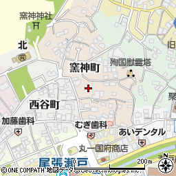 愛知県瀬戸市窯神町58周辺の地図