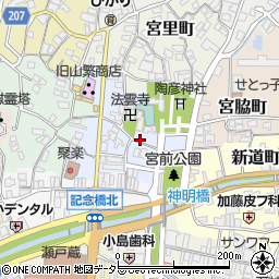 愛知県瀬戸市深川町周辺の地図