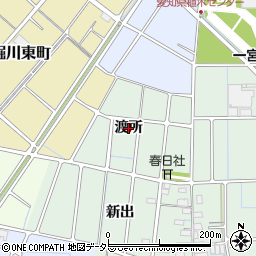 愛知県稲沢市野崎町（渡所）周辺の地図