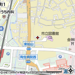 愛知県瀬戸市東松山町1周辺の地図