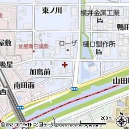 愛知県北名古屋市九之坪（東ノ川）周辺の地図