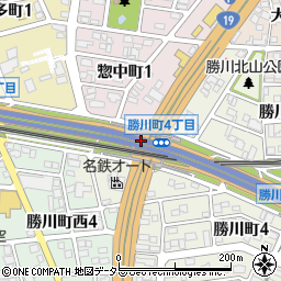 勝川ＩＣ周辺の地図