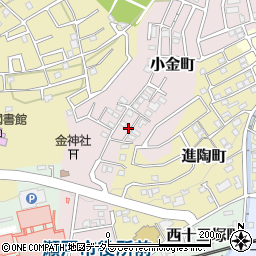 愛知県瀬戸市小金町75周辺の地図