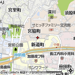 愛知県瀬戸市宮脇町13周辺の地図