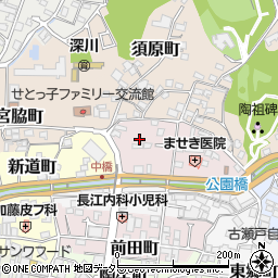 愛知県瀬戸市刎田町48周辺の地図
