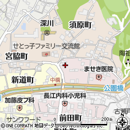 愛知県瀬戸市刎田町45周辺の地図