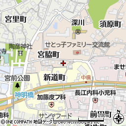 愛知県瀬戸市宮脇町19周辺の地図