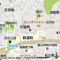 愛知県瀬戸市宮脇町17周辺の地図