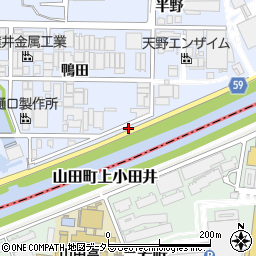 愛知県北名古屋市九之坪畦跨周辺の地図