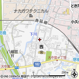 静岡県富士宮市中里東町周辺の地図