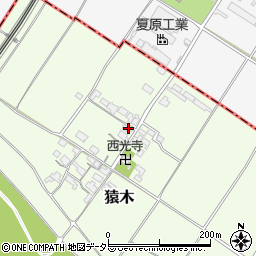 滋賀県犬上郡多賀町猿木周辺の地図