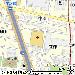 ホームセンターコーナン清須東店周辺の地図