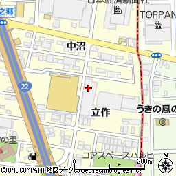 愛知県清須市春日（立作）周辺の地図