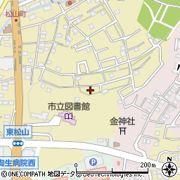 愛知県瀬戸市東松山町64周辺の地図