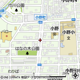 愛知県春日井市小野町周辺の地図