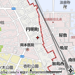 愛知県名古屋市西区円明町周辺の地図