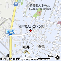 愛知県尾張旭市柏井町周辺の地図