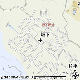 愛知県豊田市石畳町坂下周辺の地図