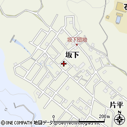 愛知県豊田市石畳町（坂下）周辺の地図