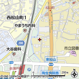 愛知県瀬戸市東松山町13周辺の地図