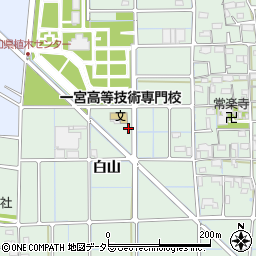 愛知県稲沢市堀之内町白山周辺の地図