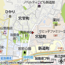宮脇町駐車場周辺の地図