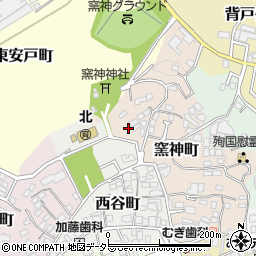 愛知県瀬戸市窯神町105周辺の地図
