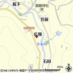 愛知県豊田市小渡町広畑周辺の地図