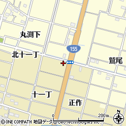 愛知県稲沢市平和町法立東十一丁周辺の地図