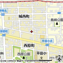 愛知県名古屋市西区城西町周辺の地図