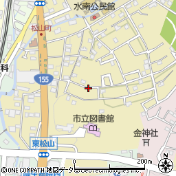 愛知県瀬戸市東松山町周辺の地図
