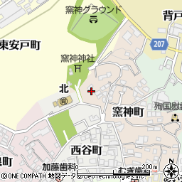 愛知県瀬戸市窯神町110周辺の地図