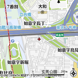 愛知県名古屋市北区玄馬町104周辺の地図