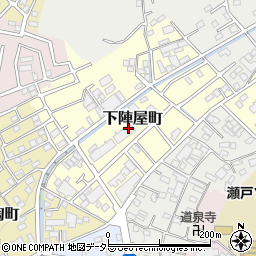 愛知県瀬戸市下陣屋町周辺の地図