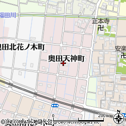 愛知県稲沢市奥田天神町周辺の地図