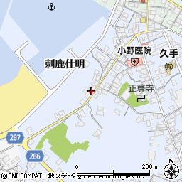 島根県大田市久手町刺鹿仕明周辺の地図