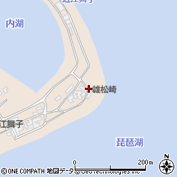 雄松崎周辺の地図