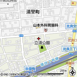 愛知県名古屋市西区砂原町周辺の地図