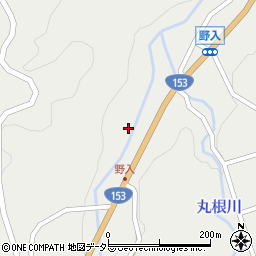 愛知県豊田市野入町松下周辺の地図
