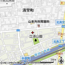 愛知県名古屋市西区砂原町周辺の地図