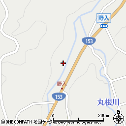 愛知県豊田市野入町（松下）周辺の地図