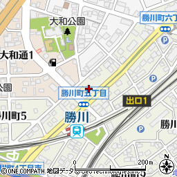 愛知銀行勝川支店 ＡＴＭ周辺の地図