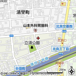 名古屋比良郵便局 ＡＴＭ周辺の地図