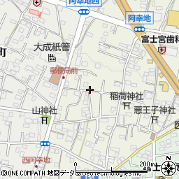 静岡県富士宮市阿幸地町周辺の地図