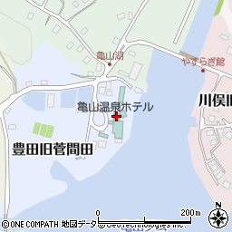 亀山温泉ホテル周辺の地図