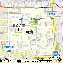 愛知県名古屋市西区城町周辺の地図