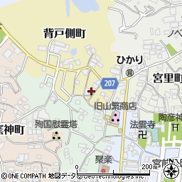 愛知県瀬戸市背戸側町24-7周辺の地図