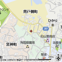 愛知県瀬戸市背戸側町57周辺の地図