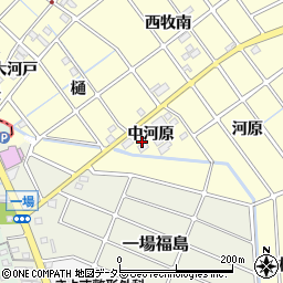 愛知県清須市春日中河原周辺の地図