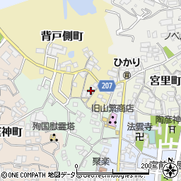 愛知県瀬戸市背戸側町25周辺の地図